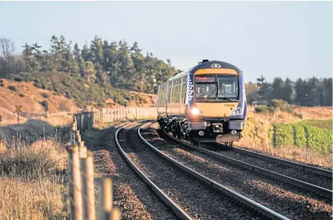  ?? ?? DERAILED: The move by ticket examiners spells continued disruption for ScotRail passengers on Sundays.