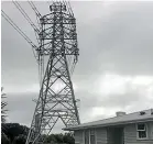  ?? MIKE WATSON/STUFF ?? Pylons carrying 110kV powerlines across the outskirts of New Plymouth could soon be removed.