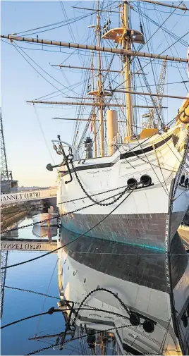  ??  ?? Climb aboard HMS Gannet, a Victorian war ship at the Historic Dockyard Chatham