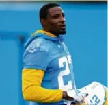  ?? JAE C. HONG/ASSOCIATED PRESS ?? Little went right for ex-Patriots cornerback J.C. Jackson in his first season with the Chargers in 2022.