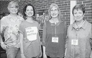  ??  ?? Clayton Blackstock, Caroline Millar, Sandra Taylor Smith and Suzanne Jackson