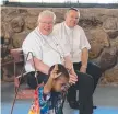  ?? ?? Archbishop Charles Balvo’s visit to Palm Island.