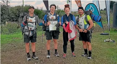  ??  ?? GODzone Team Naki Bits members, from left, Grant Hildred, Shaun Palmer, Jordyn Coplestone, Kevin Hosking.