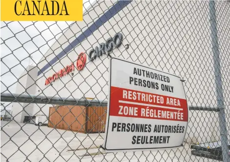  ?? PETER J. THOMPSON / NATIONAL POST FILES ?? The theft of 24 gold bars from the Air Canada cargo facility at Toronto Pearson Internatio­nal Airport one year ago today has been ranked the sixth-biggest gold heist in modern history. The 400 kg of gold, now valued at $38 million, vanished after arriving from Switzerlan­d.