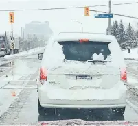  ?? NORRIS MCDONALD ?? Few things make me as angry as having a load of snow land on my windshield that came flying off a car or truck in front of me, Norris McDonald writes.