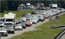  ??  ?? Traffic on the northbound lanes of Florida’s Turnpike on Friday, Sept. 8, 2017, as motorists evacuated for the anticipate­d arrival of Hurricane Irma. Photograph: Stephen M. Dowell/AP