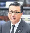  ??  ?? Datuk Seri Liow Tiong Lai