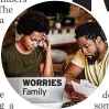  ?? ?? WORRIES
Family