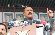  ?? AMMAR ABD RABBO/ABACA PRESS FILE PHOTOGRAPH ?? Former Yemeni President Ali Abdullah Saleh attends an elections rally in Sanaa, Yemen on Sept. 18, 2006. Yemen’s Houthi rebels said they killed Saleh.