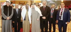  ??  ?? Dr Ziad Al-Alyan, General Manager of Central Circle Company (left) is pictured with officials at the conference.