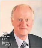  ?? Tory leader Cllr David Westley ??