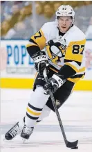  ?? RICK MADONIK TORONTO STAR FILE PHOTO ?? Sidney Crosby and team members spoke Saturday night about a shooting at a Pittsburgh synagogue that left 11 dead.