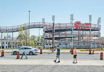  ?? BOB TYMCZYSZYN THE ST. CATHARINES STANDARD ?? The new Niagara Speedway near Clifton Hill in Niagara Falls.