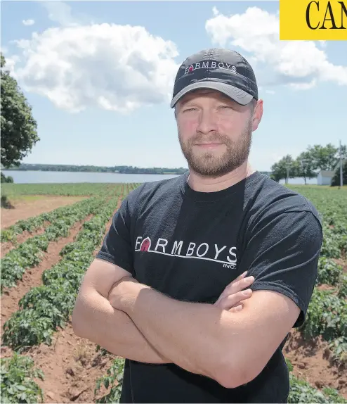  ?? ANDREW VAUGHAN / THE CANADIAN PRESS ?? Bryan Maynard, a co- owner of Farmboys Inc., is concerned that a booming number of farmers nearing retirement haven’t planned for their successors, which is putting the next generation of small-scale farming at risk.