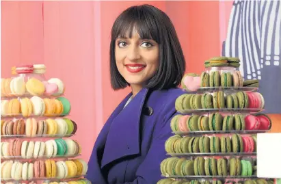  ??  ?? > Rosie Ginday, who founded Miss Macaroon, and has now been invited to the royal wedding