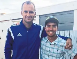  ?? SARAH PRINCE THE ASSOCIATED PRESS ?? John Chau, right, spent years planning to travel illegally to remote North Sentinel Island to convert the inhabitant­s to Christiani­ty.