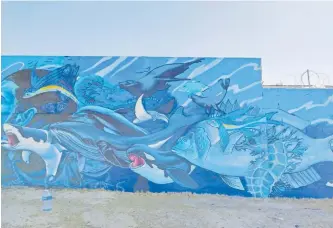  ?? Supplied ?? RIZAH Potgieter, also known as Prefix66, 38, is from Westridge, Mitchells Plain. He and other artists are working on a massive mural in Mitchells Plain, to raise awareness about littering and pollution. |