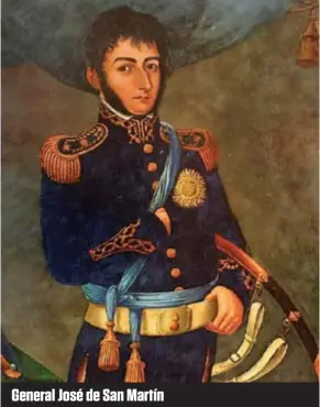  ??  ?? General José de San Martín