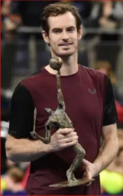  ?? FOTO BELGA ?? Vorig jaar kreeg de European Open in Antwerpen nog een droomwinna­ar met Andy Murray.