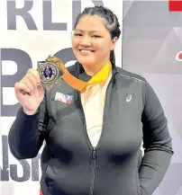  ?? SYDNEY SY TANCONTIAN PHOTO ?? FILIPINO PRIDE. Davao City’s very own Sydney Sy Tancontian assumes the role of chairperso­n of the Fias (Internatio­nal Sambo Federation) Athletes’ Commission having been elected by her fellow athletes recently.