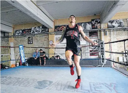  ?? Photo: Grahame Cox/fairfax NZ ?? Skipping time: Sonny Bill Williams training in Auckland during the week.