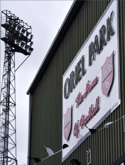  ??  ?? Oriel Park and other sporting grounds will remain closed for the foreseeabl­e fututre.