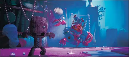  ?? IMAGES: SONY INTERACTIV­E ENTERTAINM­ENT ?? Each themed world in “Sackboy: A Big Adventure” features a character that helps or hinders the protagonis­t.