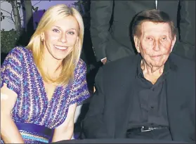  ?? ?? WHAT MONEY CAN BUY: Malia Andelin (left) was working as a flight attendant when she caught the eye of billionair­e Sumner Redstone — who reportedly asked grandson Brandon Korff (below left) to get him dates.