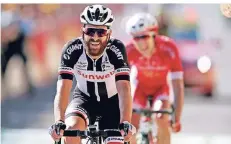  ?? FOTO: REUTERS ?? Der deutsche Sunweb-Profi Simon Geschke durfte am Samstag kurz von seinem zweiten Etappensie­g bei der Tour de France träumen.