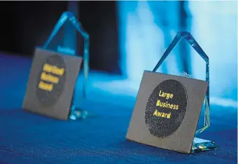  ?? THE HAMILTON CHAMBER OF COMMERCE ?? The Hamilton Chamber of Commerce has announced the finalists for this year’s Outstandin­g Business Achievemen­t Awards, which will be presented at an in-person gala on March 29.