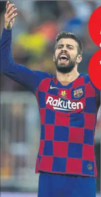  ?? FOTO: GETTY ?? Gerard Piqué, defensa central del FC Barcelona