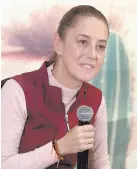  ?? ?? l Claudia Sheinbaum Pardo, candidata virtual de Morena, PVEM y PT a la Presidenci­a de México.