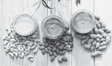  ?? EVGENIYA PAVLOVA Getty ?? Packed with a variety of nutrients, nut butters make a good addition to a healthy diet.