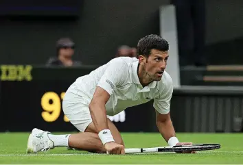  ?? AFP ?? Wimbledon: Novak Djokovic hatte Kontakt mit dem positiv getesteten Marin Cilic.