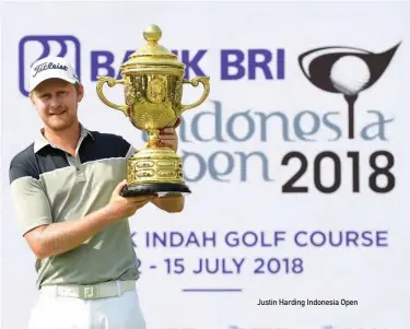  ??  ?? Justin Harding Indonesia Open