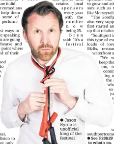  ??  ?? Jason Byrne is unofficial king of the festival