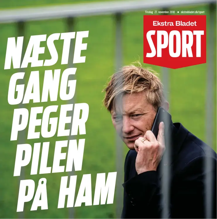  ??  ?? Tirsdag 27. november 2018 ekstrablad­et.dk/sport