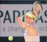  ?? REUTERS ?? Pavlyuchen­kova in action during Thursday’s semi-final.