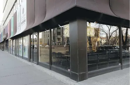  ?? LARRY WONG ?? North 53 restaurant is moving to Jasper Avenue and 104 Street from its location on 124 Street.