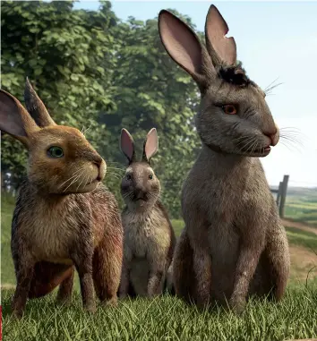  ??  ?? Hazel, Fiver, Bigwig and co are all back for this remake. We’re hoping these bunnies are made of chocolate.