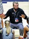  ?? AP ?? Connecticu­t coach Geno Auriemma won’t be with the team for the first two games after contractin­g the coronaviru­s last week. He could be back for the Sweet 16.