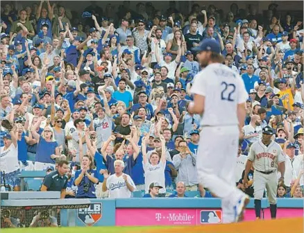  ?? Wally Skalij Los Angeles Times ?? CLAYTON KERSHAW and the Dodgers were on TV in all of Los Angeles for the last month, but only because it was the postseason.