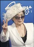  ?? CONTRIBUTE­D BY GABE GINSBERG / GETTY IMAGES ?? Yoko Ono will be added to the songwritin­g credits with John Lennon for “Imagine.”