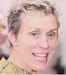  ??  ?? Frances McDormand