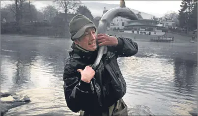  ?? Picture: Getty Images. ?? Fishermen have been enjoying record catches on the Tay in recent weeks.