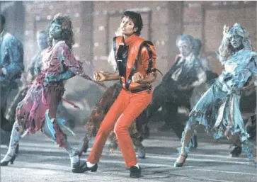  ?? MJJ Production­s ?? FANS WERE treated to the 3-D version of Michael Jackson’s “Thriller” video on Tuesday in Hollywood.