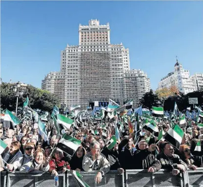  ?? LA CRÓNICA ?? Madrid Manifestac­ión del 18 de noviembre del 2017.