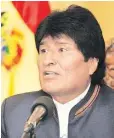  ??  ?? Evo Morales dijo que ganó la batalla.