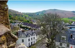  ?? ?? IDYLLIC: The town sits within the rolling hills. Inset: Bovey Castle