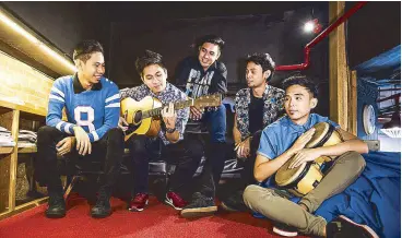  ??  ?? Gone guitarin’: Relentless is one of the top eight bands who will compete for the title of Greenwich’s #UltimateBa­ndKada.